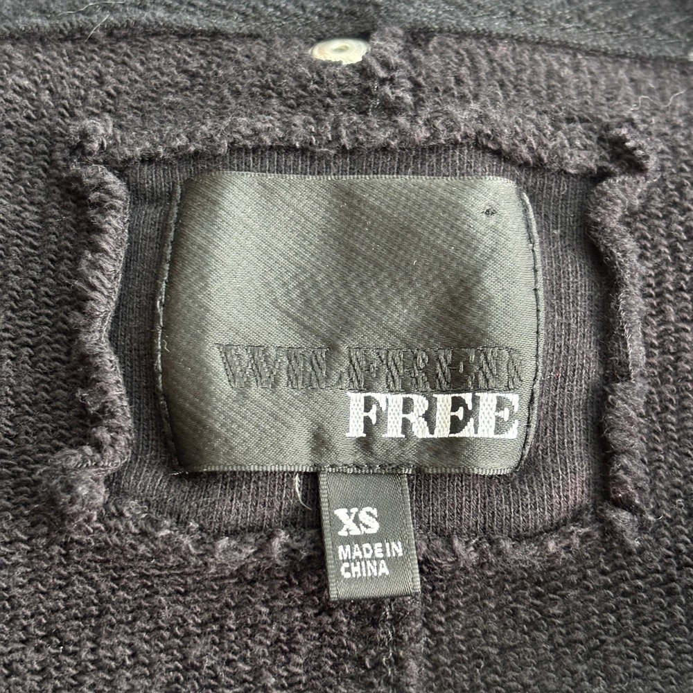 Wilfred Free‎ Black Studded Pocket Hooded Cardigan Jacket Womens XS - Picture 6 of 11
